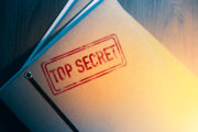 Složka s nápisem Top Secret, Ilustrační fotografie