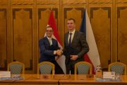 Fotografie ze setkání českého a egyptského ministra