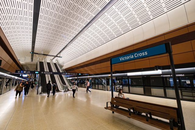 Ilustrační fotografie stanice metra v Sydney
