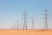 Ilustrační fotografie elektrických stožárů v Egyptě