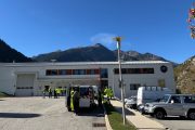Venkovní pohled na laboratoř v Savojských Alpách