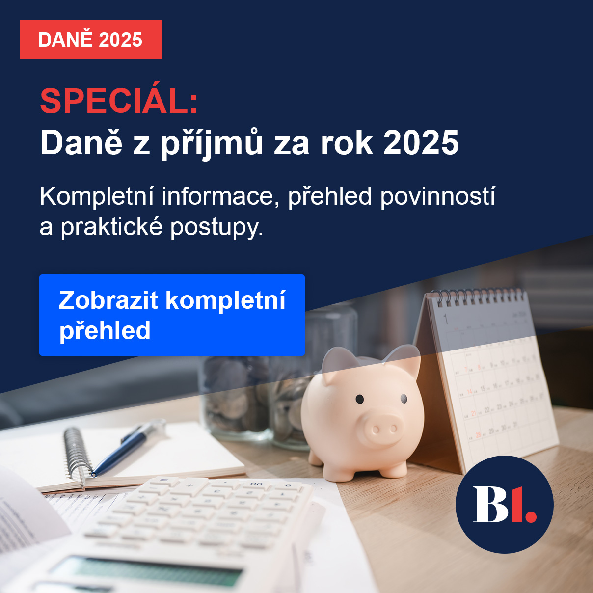 Daně z příjmů za zdaňovací období roku 2025
