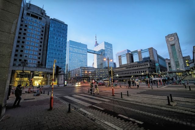 Ilustrační fotografie moderní části Bruselu