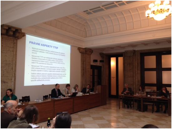 Setkání expertního týmu k TTIP se zpracovateli dopadové studie, 29.6.2015, Praha