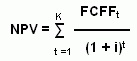 Vzorec NPV