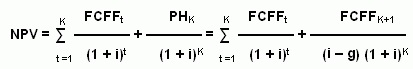 Vzorec NPV