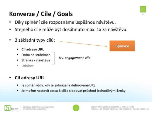 Přehled cílů konverze při online podnikání