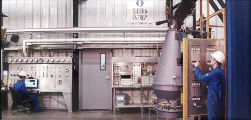 Zařízení Sierra Energy na rozkládání odpadu na molekuly pomocí extrémních teplot, autor: Sierra Energy