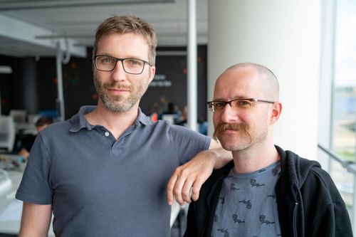 Zakladatelé startupu Trisbee (zleva) František Havlín a Matěj Turkek. Foto: Trisbee