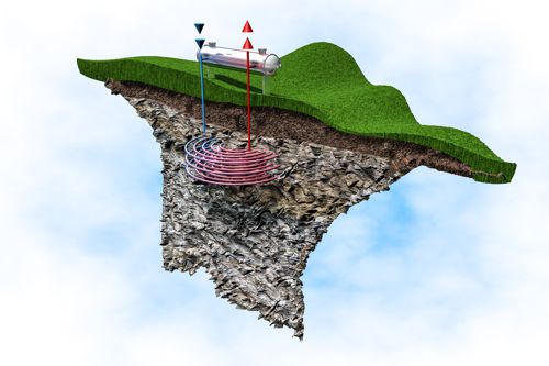 Schéma fungování geotermální elektrárny. Foto: Shutterstock.com